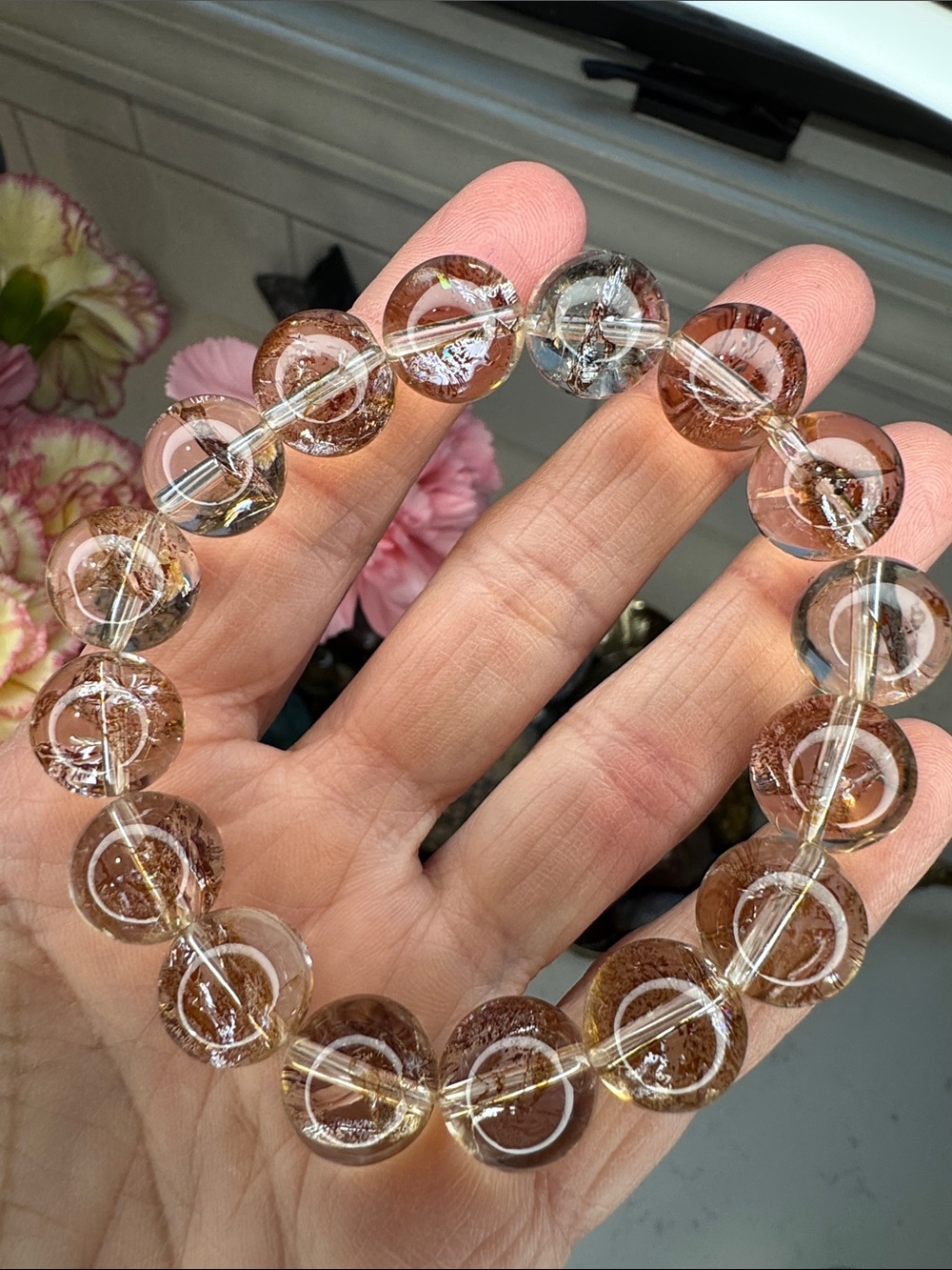 HQ Golden Herkimer Bracelet: B1037 - Picture 3 of 3